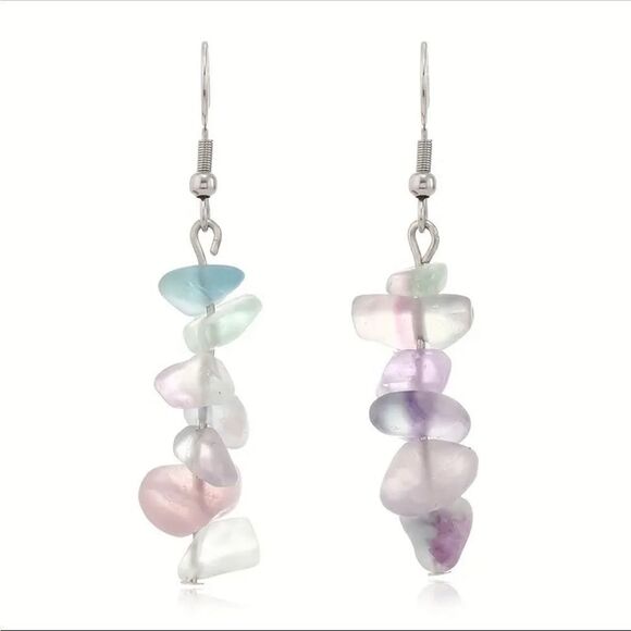 Crystal Dangle Earrings - Picture 1 of 2
